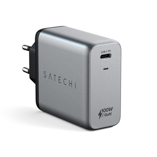 Сетевое зарядное устройство Satechi Charger 100W с технологией GaN Power. Цвет: серый космос. ST-UC100WSM-EU