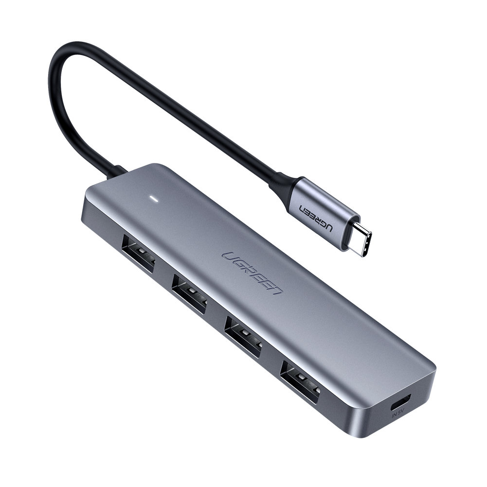 70336  UGREEN. USB-концентратор (хаб) Ugreen 4 в 1 Type C, 4 x USB 3.0