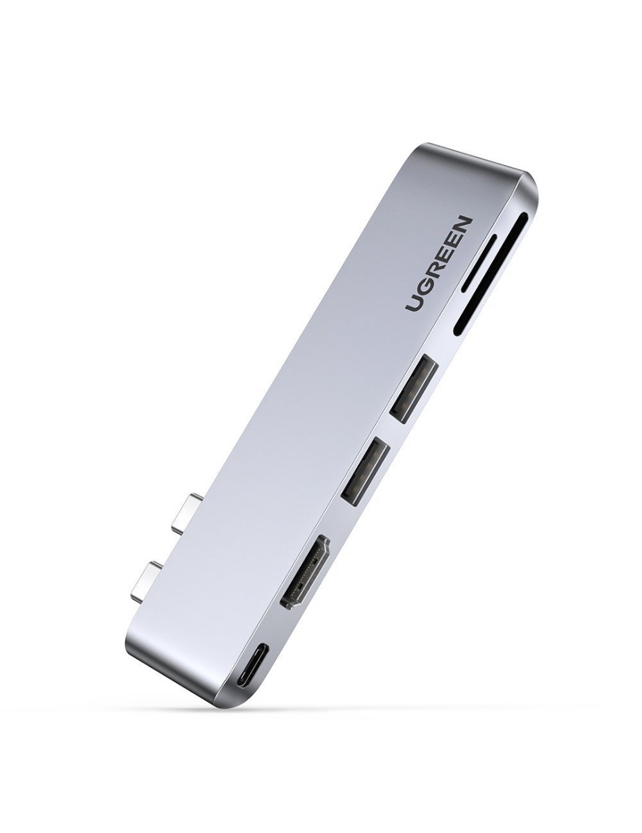 UGREEN 80856 USB концентратор для MacBook (хаб), 3 x USB 3.0, HDMI, SD/TF, Thunder Bolt 3