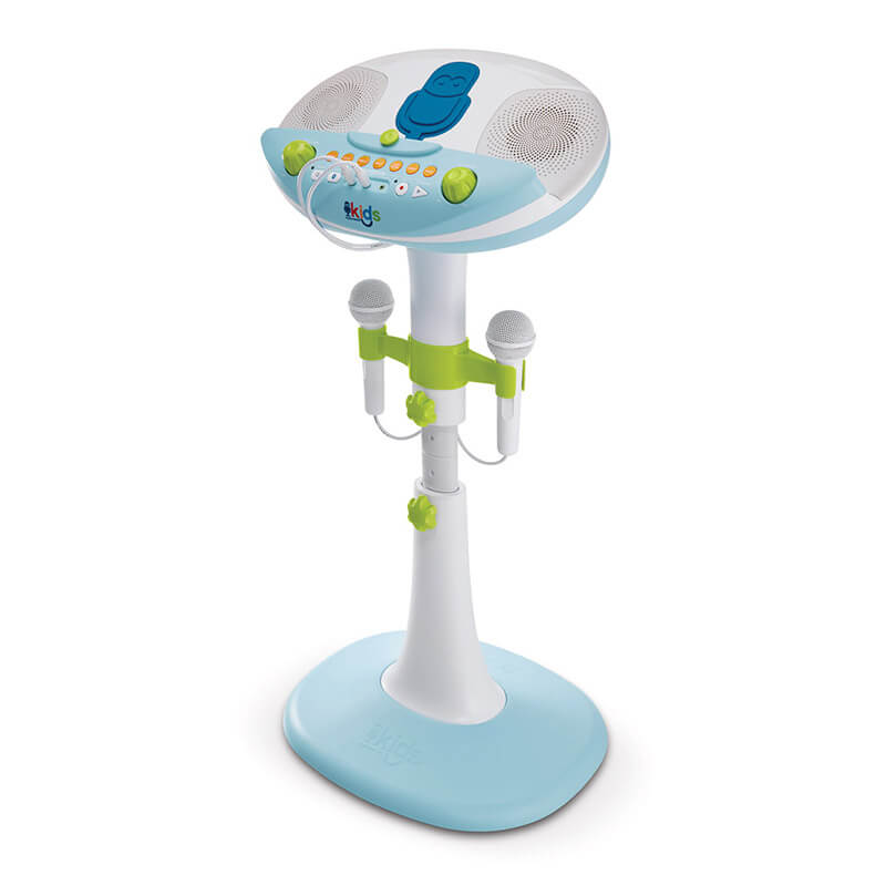 Детская караоке система с двумя микрофонами Singing Machine Kids Pedestal со съемным стендом, звуковыми эффектами и подсветкой