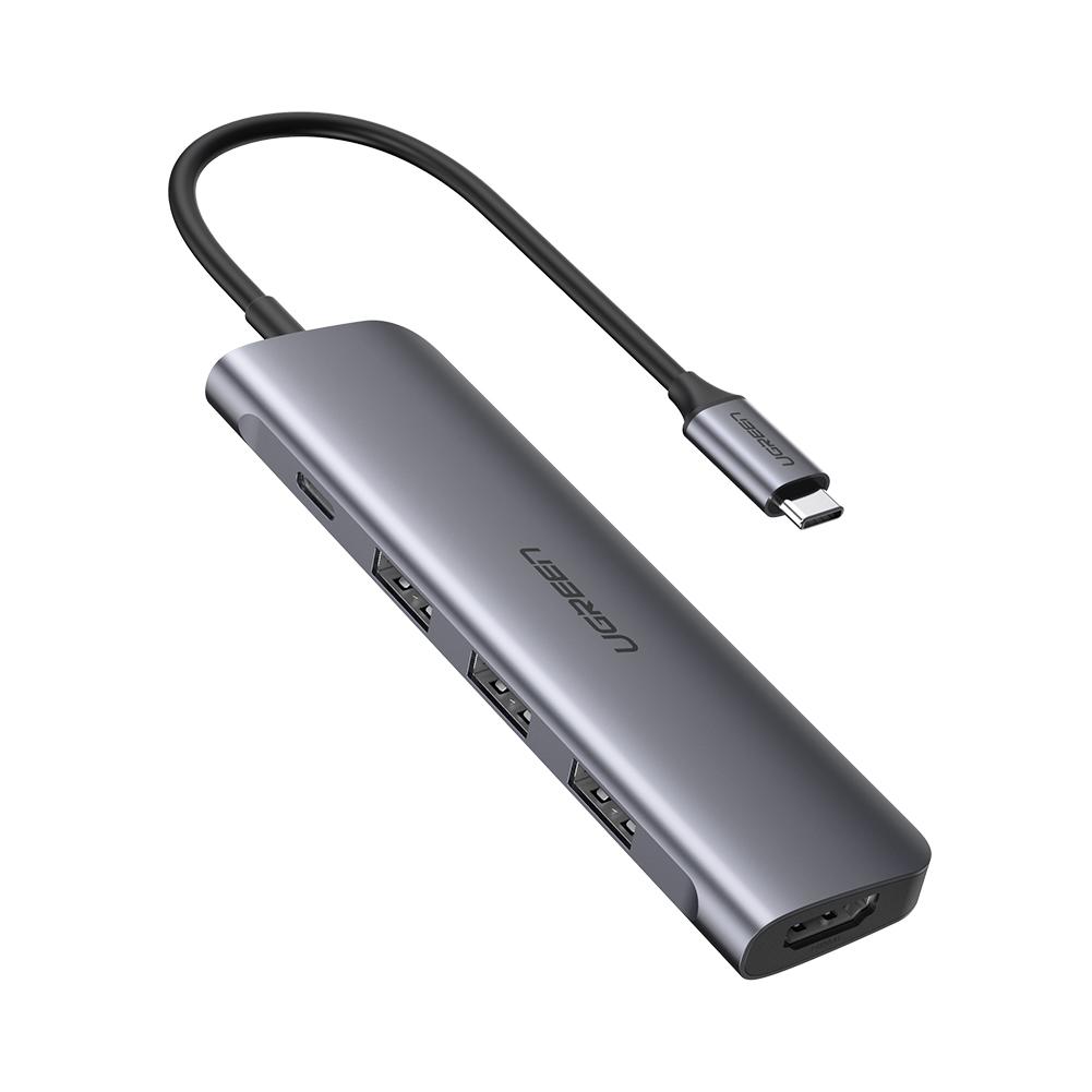 50209 UGREEN. USB концентратор Ugreen 5 в 1 (хаб), 3 х USB 3.0, HDMI, PD