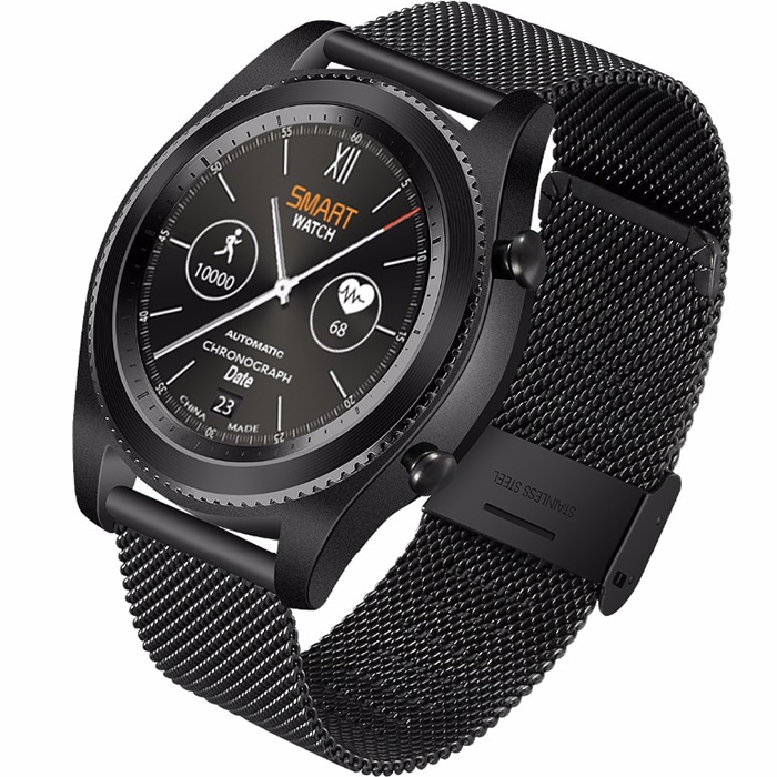 Умные часы NO.1 S9 Steel strap series чёрные