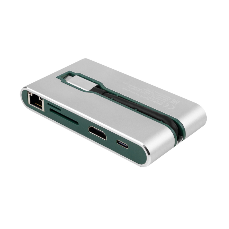 USB Type-C Хаб Rombica Type-C Hermes. Цвет: зеленый.