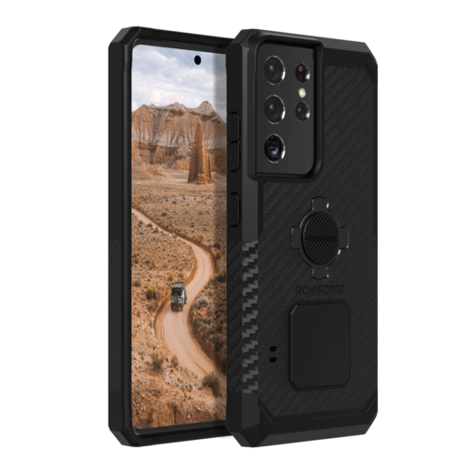 Чехол-накладка Rokform Rugged Case для Samsung Galaxy S21 ULTRA 5G. Поддерживает систему Roklock. Цвет: черный.