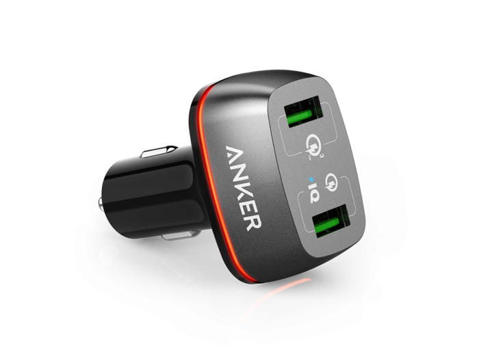 Автомобильное зарядное устройство Anker PowerDrive+ 2 с функцией быстрой зарядки (A2224)