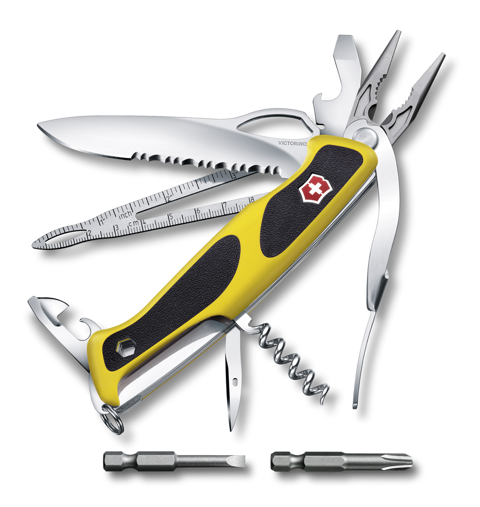 Многофункциональный складной нож Victorinox RangerGrip Boatsman 0.9798.MWC8 (Yellow)