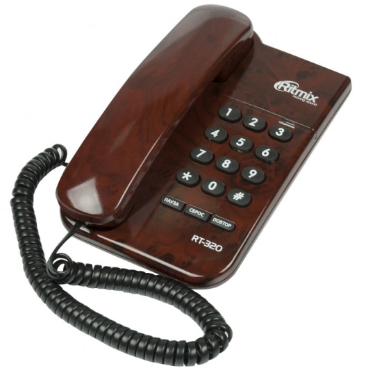 Проводной телефон RITMIX RT-320 venge wood