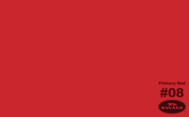 Фон бумажный Savage 8-12 WIDETONE PRIMARY RED цвет "Красный Базовый" 2,72 х 11 метров
