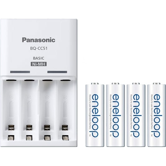 Зарядное устройство Panasonic Basic Charger + 4AA 1900 mAh, K-KJ51MCC40E