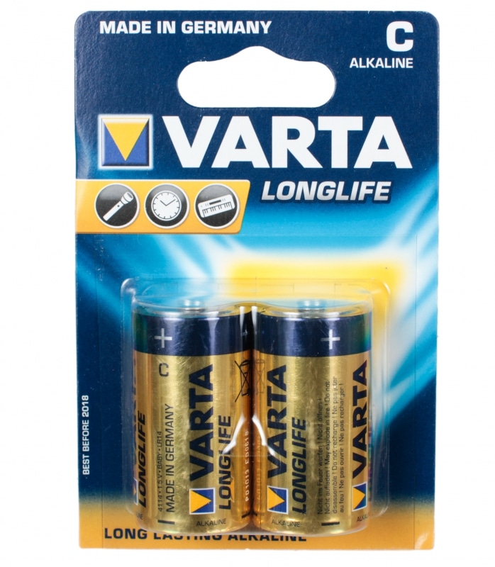 Батарейка VARTA LONGLIFE C бл 2