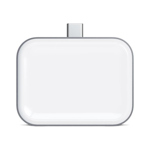 Беспроводная зарядка Satechi USB-C Wireless Charging Dock для AirPods. Цвет серый космос