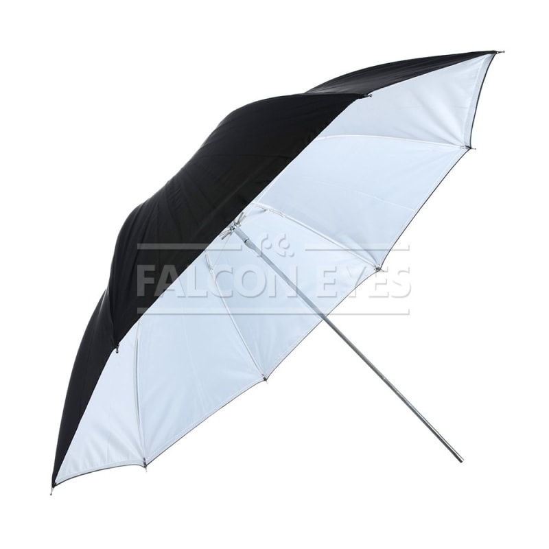 Зонт Falcon Eyes URK-48TWB белый полупрозрачный и черный 122см
