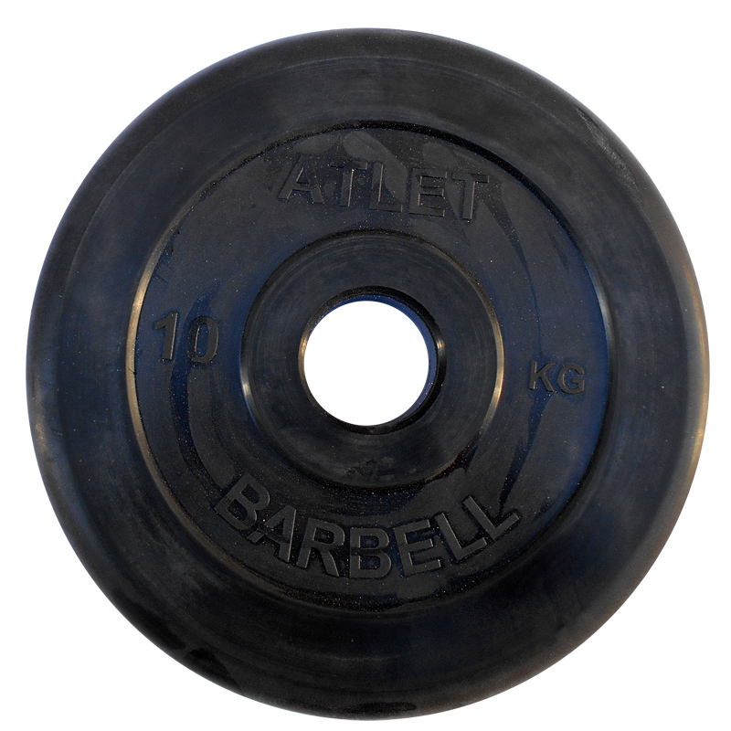 Диски обрезиненные, чёрного цвета, 51 мм, Atlet MB-AtletB50-10