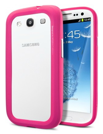 SGP Ultra Bumper Color Series (SGP09237) - чехол для Samsung Galaxy S3 (Azalea Pink)