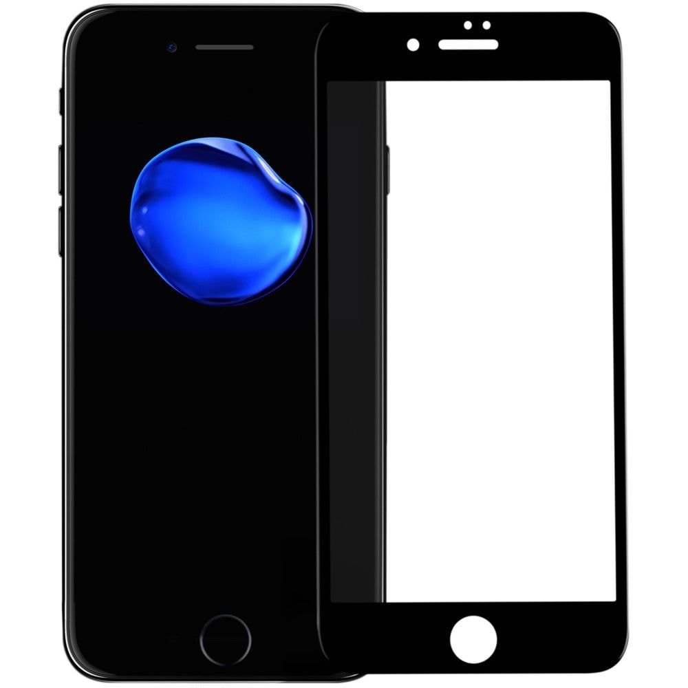 Защитное стекло для iPhone 7 Plus (черная окантовка)