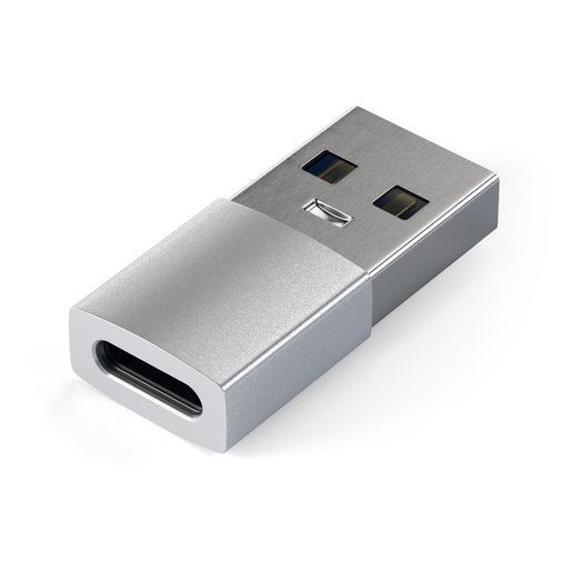 Адаптер Satechi USB Type-A to Type-C. Цвет серебристый.