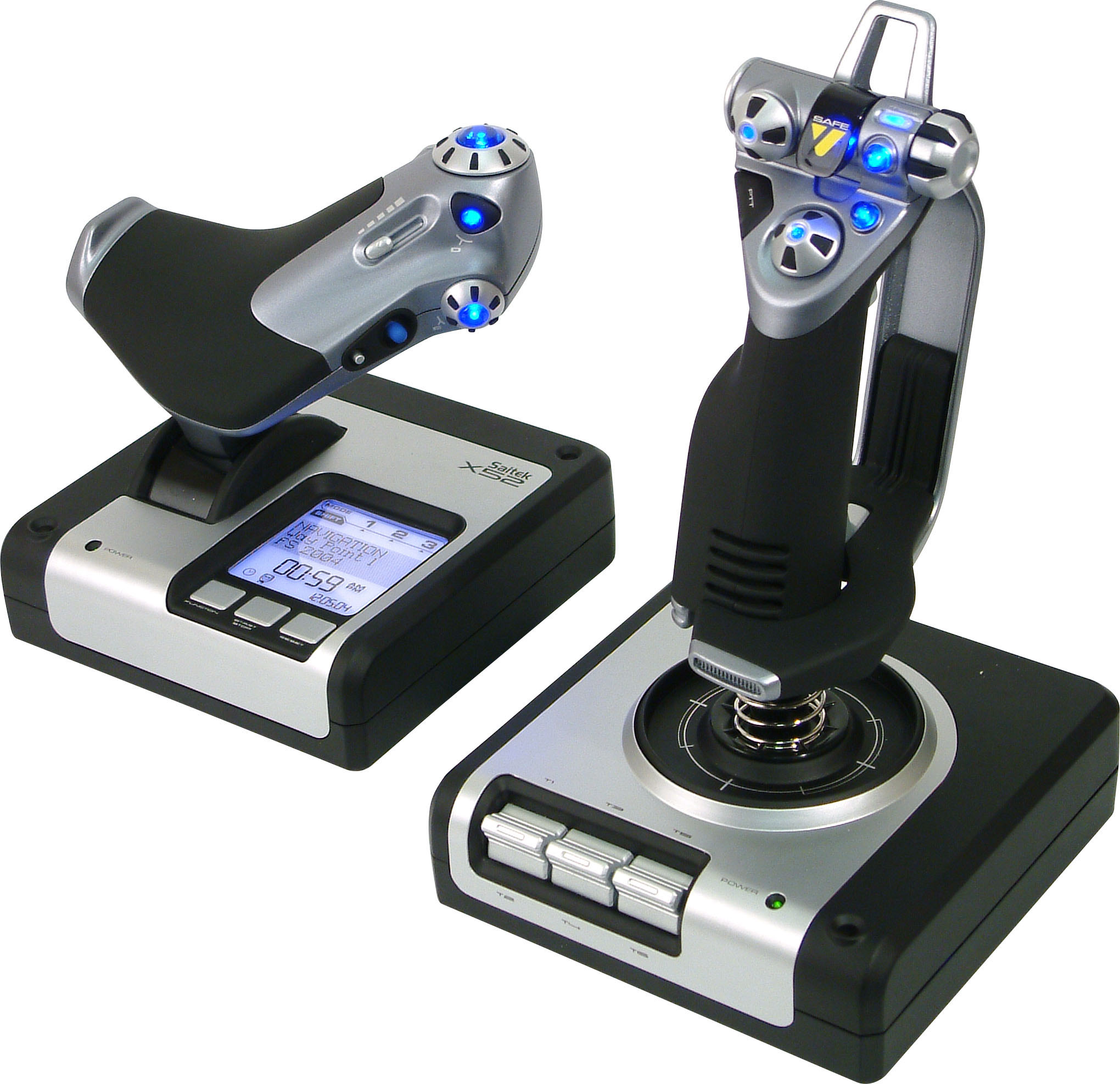 Контроллер для игровых симуляторов Logitech X52 H.O.T.A.S. 945-000006 (Silver/Black)