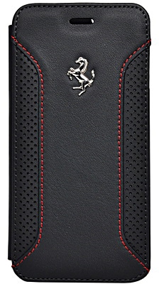 Ferrari F12 (FEF12FLBKP6BL) - чехол-книжка для iPhone 6/6S (Black)