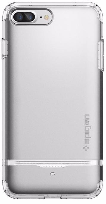 Spigen Flip Armor (043CS20822) - чехол-визитница для iPhone 7 Plus (Satin Silver)