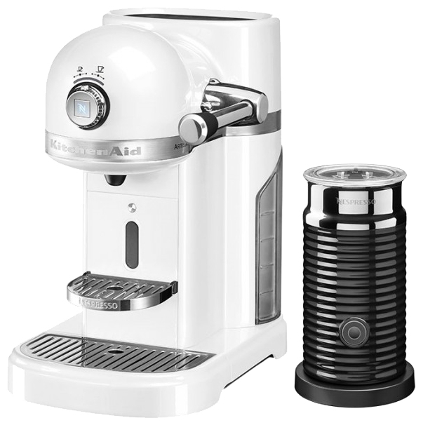 Капсульная кофемашина KitchenAid Artisan Nespresso & Aeroccino 5KES0504EFP (Frost Pearl)