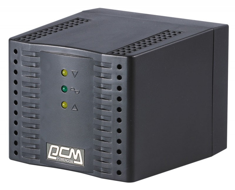 Стабилизатор напряжения PowerCom Tap-Change TCA-1200 Black