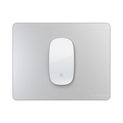 Коврик Satechi Aluminum Mouse Pad для компьютерной мыши. Материал алюминий. Размер 24x19x0,5 см. Цвет серебряный.
