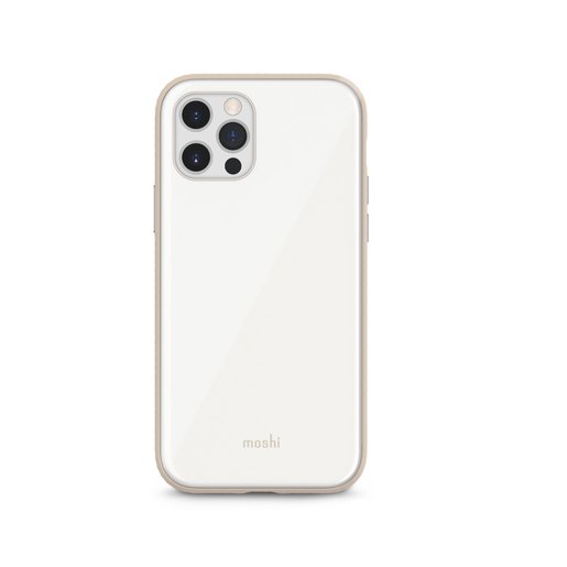 Тонкий чехол-накладка Moshi iGlaze для iPhone 12/12 Pro. Совместим с системой крепления Moshi SnapTo ™. Материал: ударопрочный пластик 100%. Цвет: белый.
