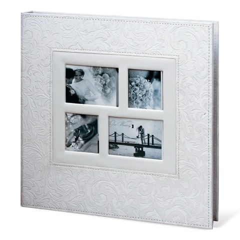 Фотоальбом Brauberg свадебный, 20 магнитных листов 30х32 см, 4 рамки для фото