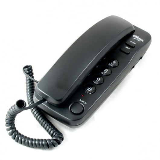 Проводной телефон RITMIX RT-100 black
