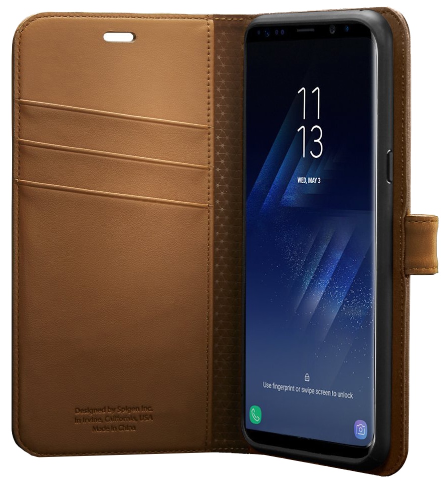 Spigen Wallet S (565CS21636) - чехол-книжка для Samsung Galaxy S8 Plus (Coffee Brown)