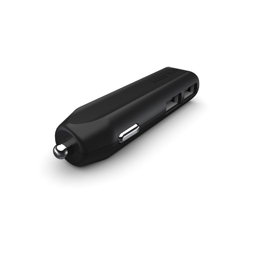 Автомобильное зарядное устройство Kenu Dual Trip, два порта USB, 2,4А. Цвет: черный.