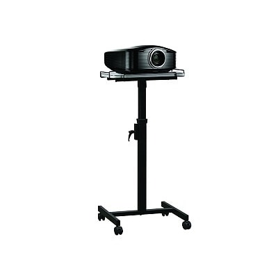 Проекционный столик Lumien Vitel для проекторов (80-125 см, черный, 20 кг) наклон 0-15 гр.на колесах