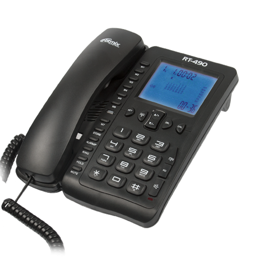 Проводной телефон RITMIX RT-490 black