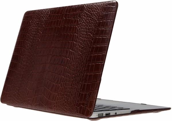 Heddy Leather Hardshell (HD-N-A-11-01-07) - чехол для MacBook Air 11'' (Croco Huzelnut)