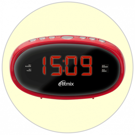 Радио-часы RITMIX RRC-616 RED