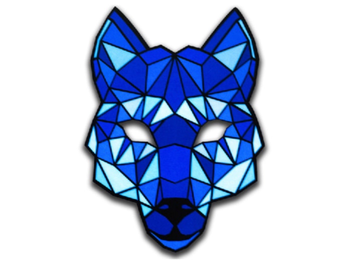 Cветовая маска с датчиком звука GeekMask Cyber Wolf