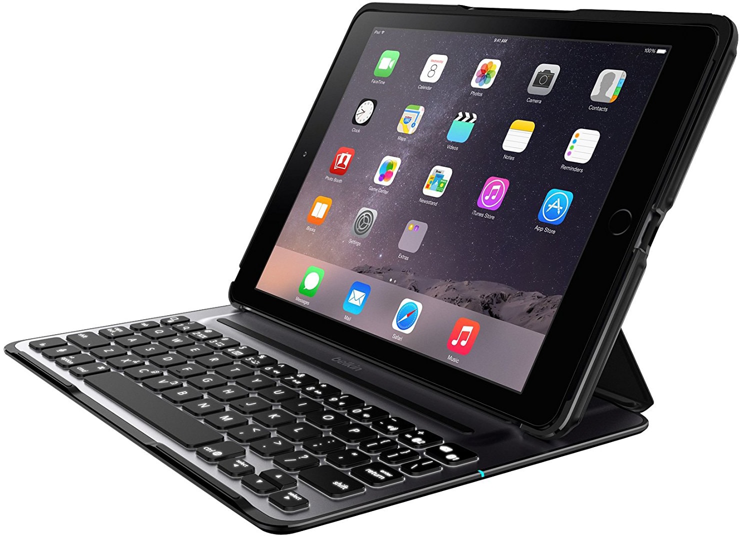 Belkin Qode Ultimate Pro (F5L176EABLK) - чехол-клавиатура для iPad Air 2 (Black)