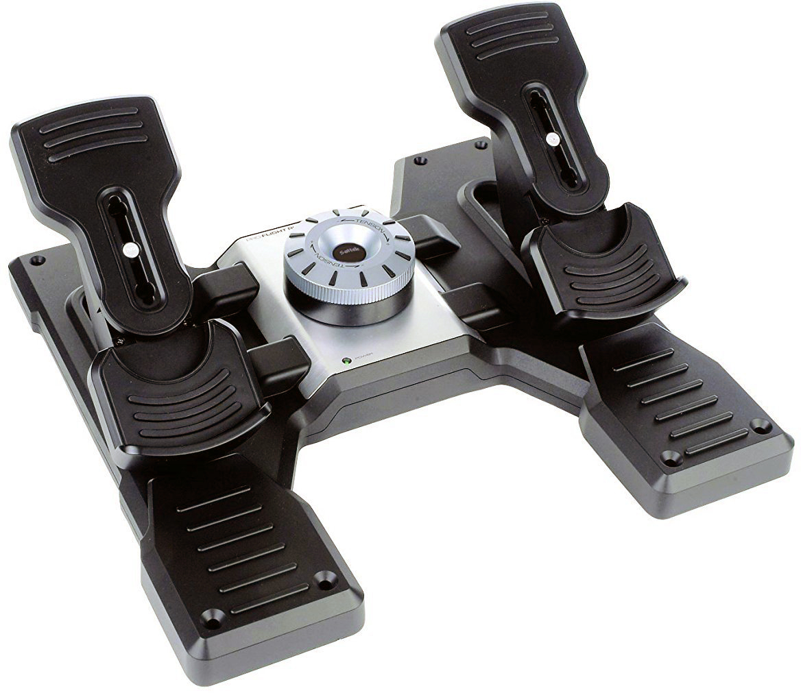 Контроллер для игровых авиасимуляторов Logitech Flight Rudder Pedals 945-000005 (Black)