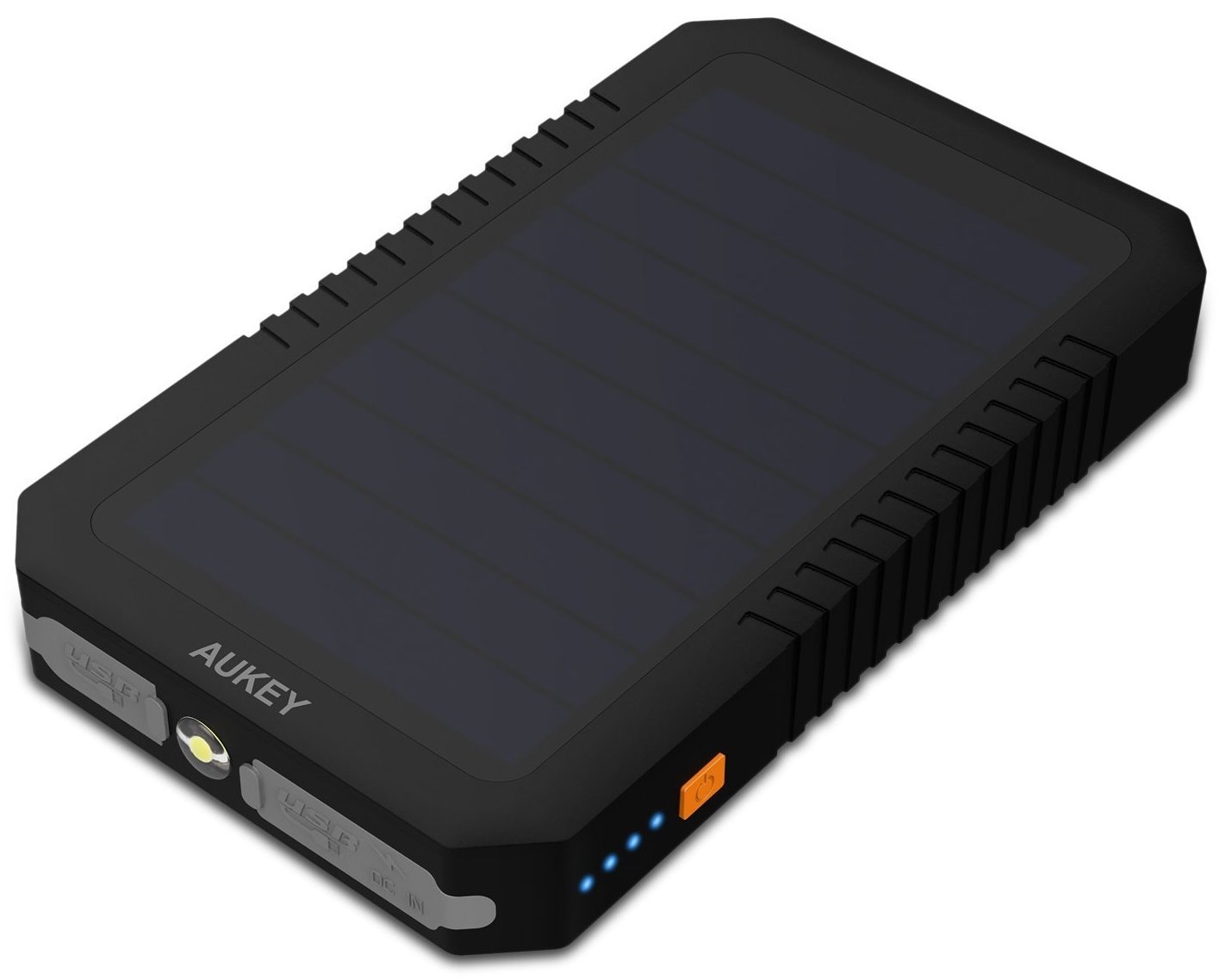 Aukey Dual USB Port Solar Battery 12000mAh - внешний аккумулятор (Black)