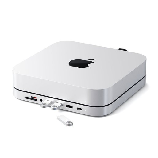 USB док станция с подставкой Satechi Mac Mini Stand & Hub для Mac Mini. Порты: 1x USB-C, 3 x USB, 3,5mm AUX, SD, microSD. Цвет: серебристый.
Satechi Mac Mini Stand & Hub - Space Gray