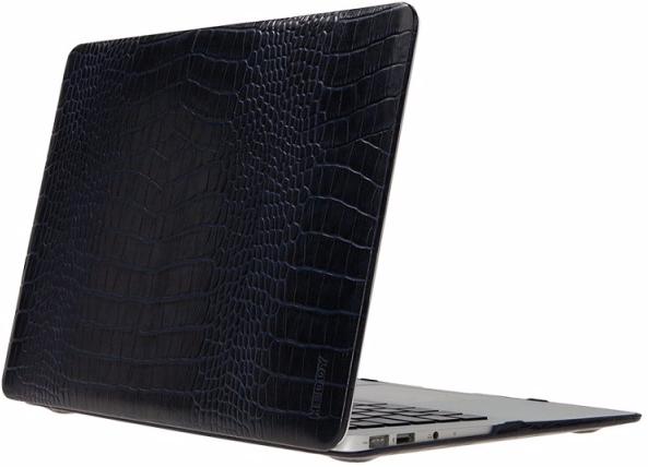 Heddy Leather Hardshell (HD-N-A-11-01-04) - чехол для MacBook Air 11'' (Croco Dark Blue)