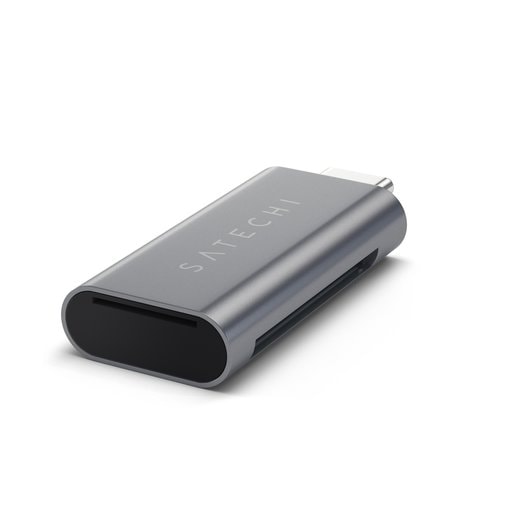 Кардридер Satechi Aluminum Type-C USB 3.0 and Micro/SD. Интерфейс Type-C. Цвет серый космос.