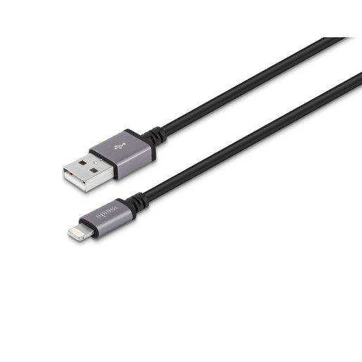 Кабель Moshi USB-А с Lightning коннектером. Длина кабеля: 3 м. Цвет: черный.
 Moshi USB Cable with Lightning Connector (3M) - Black