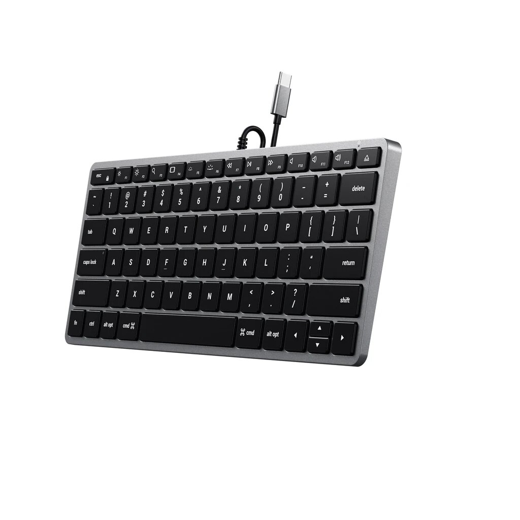 Проводная клавиатура с подсветкой Satechi Slim W1 USB-C BACKLIT Wired Keyboard - US - Space Grey ST-UCSW1M