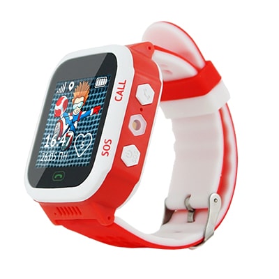 Кнопка жизни Aimoto Start - часы-телефон с GPS (Red/White)