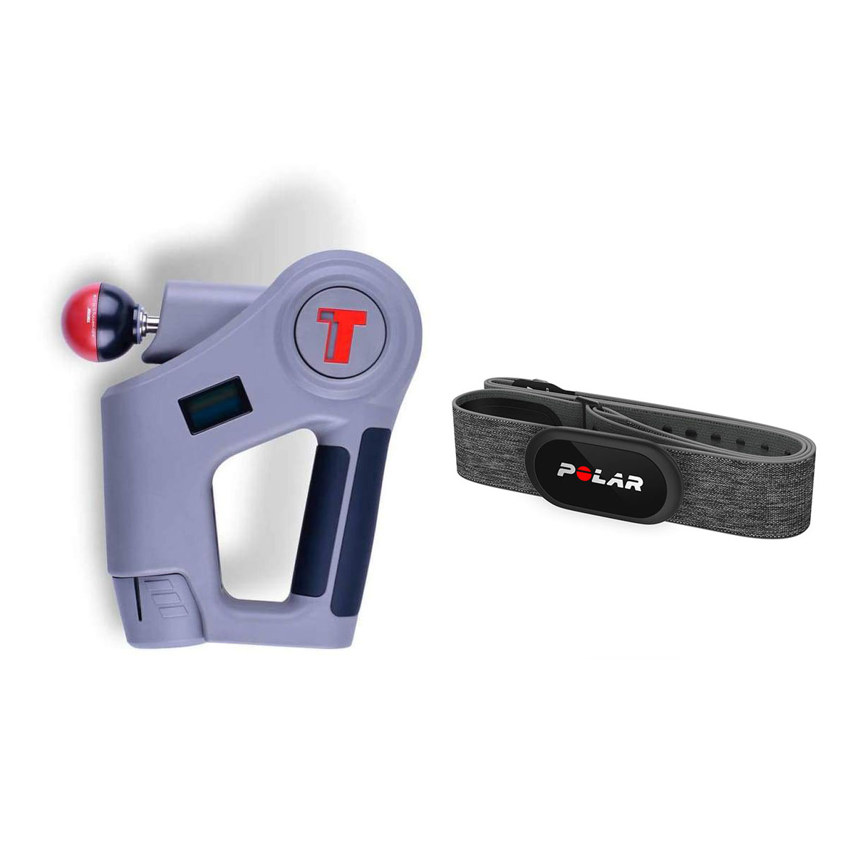 Комплект - Перкуссионный мышечный массажер TimTam Pro Power Massager + Пульсометр Polar H10 N
