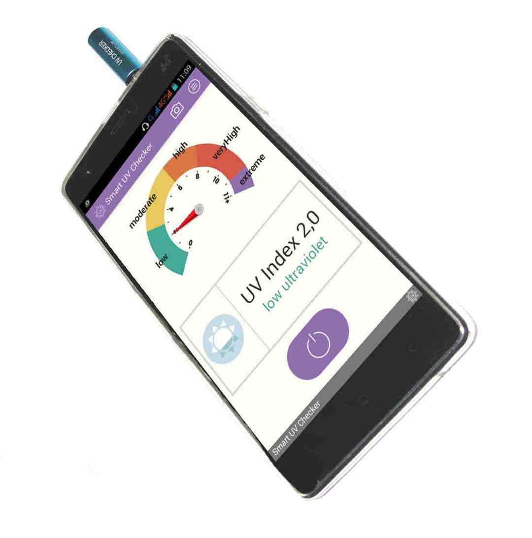 Smart UV Checker FTLab - датчик уровня ультрафиолетового излучения для IOS, Android-смартфонов