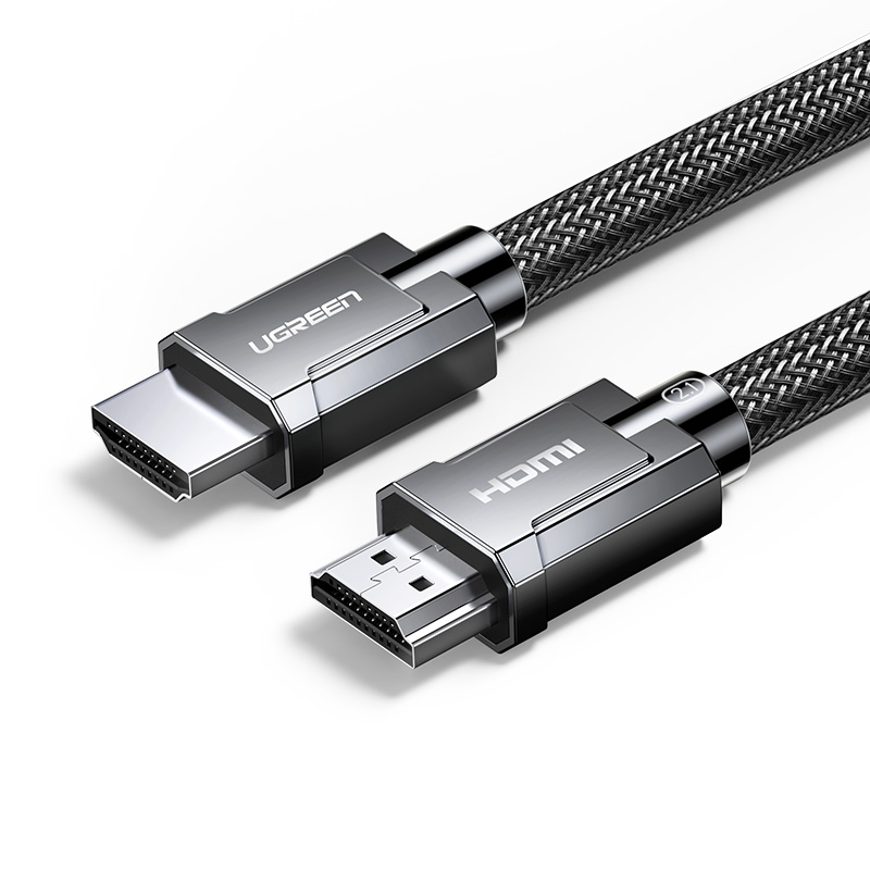 UGREEN. Кабель HDMI - HDMI 2.1 / 8K"60Гц / 4К"120Гц / 30 AWG / цинковый сплав и нейлоновая оплетка, 1,5 м (70320)